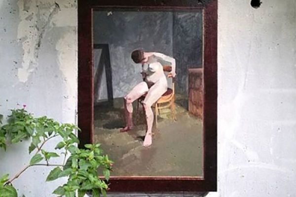Artista replica pinturas famosas em lugares incomuns e abandonados 21