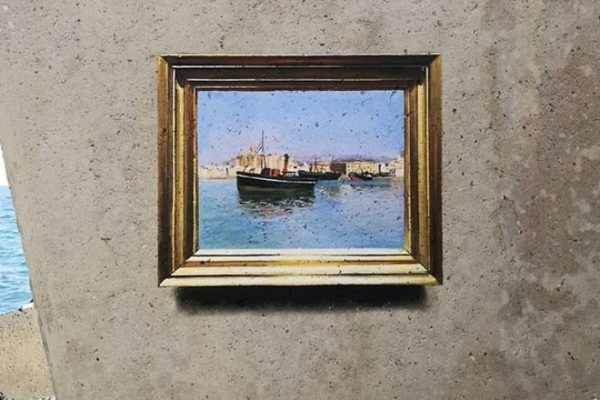 Artista replica pinturas famosas em lugares incomuns e abandonados 7