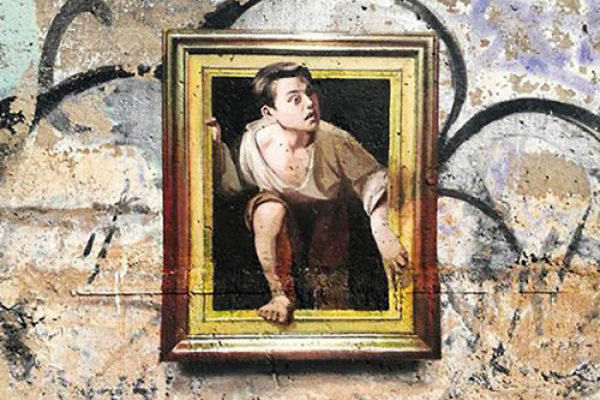 Artista replica pinturas famosas em lugares incomuns e abandonados arte no caos