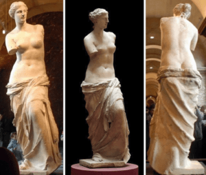 venus de milo arte no caos